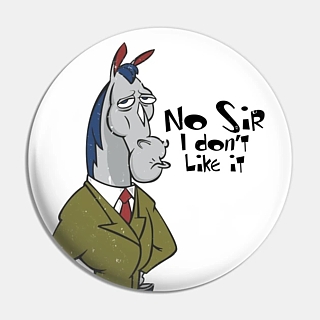 1990's Cartoon Collectibles - Nickelodeon Ren and Stimpy - Mr. Horse Pinback Button