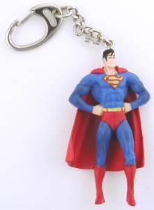 Superman PVC Keyring Keychain