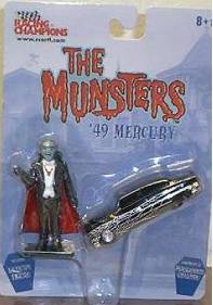 Television from the 1970's Collectibles - The Munsters Diecast Car with Grandpa Figure