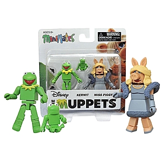 Muppets Characters Collectibles - MiniMates Series 1 Figures Kermit and Miss Piggy 2 Pack by Diamond Select Toys