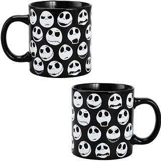 Walt Disney Movie Collectibles | Nightmare Before Christmas Jack Skellington Faces Ceramic Mug