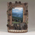 Wildlife Collectibles - Bear and Pinecones Picture Frame 34613