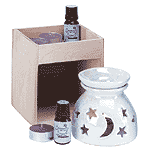 Fantasy Collectibles - Mystical Celestial Sun and Moon Oil Warmer Set 33055
