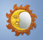 Fantasy Collectibles - Mystical Celestial Sun and Moon Mirror 35221