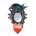 Fantasy Collectibles - Dragon Mirror and Votive Candleholder 32253
