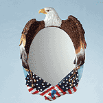 Wildlife Collectibles - Eagle and Flag Wall Mirror 34799