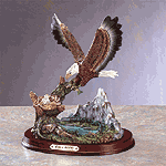 Wildlife Collectibles - Landing Eagle with Chicks 31057