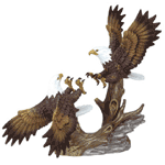 Wildlife Collectibles - Porcelain Fighting Eagles 30242