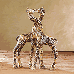 Wildlife Collectibles - Patchwork Giraffe Pair-Safari 31777