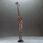 Wildlife Collectibles - Giraffe Carved Sculpture 31291