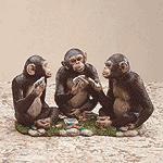 Wildlife Collectibles - Monkeys Playing Card Game 35191