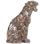 Wildlife Collectibles - Patchwork Leopard Sculpture 33258