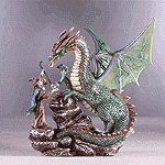 Fantasy Collectibles - Wizard and Dragon Statue 31705