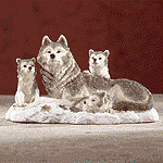 Wildlife Collectibles - Wolf, Timber Wolf, Coyote Statues