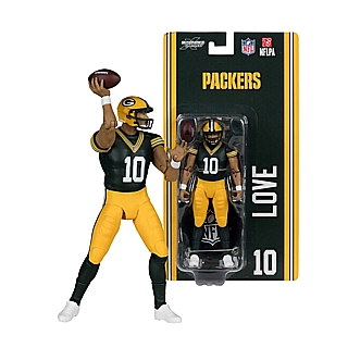 National Football League  Collectibles- Jordan Love Green Bay Packers 6 Inch Scale Action Figure SportsPicks Wave 1 by McFarlane Toys
