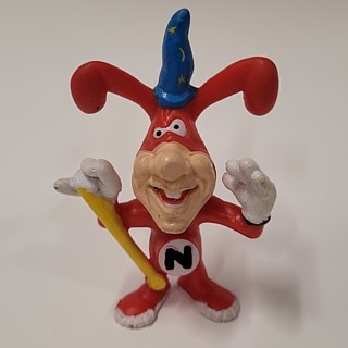 Fast Food Restaurant Collectibles - Dominos Pizza Noid Magic Wand PVC Figure