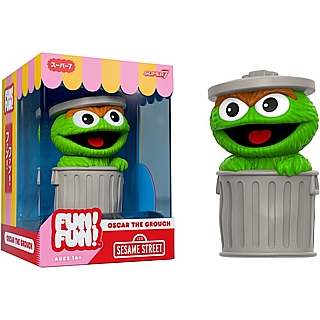 Sesame Street Collectibles - Oscar the Grouch Fun Fun Vinyl Figure by Super7