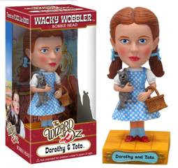 Wizard of Oz Collectibles - Dorothy, Toto Bobber Bobblehead Nodder Doll Funko Wacky Wobbler