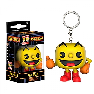 PacMan Keyring, Key Ring, Keychain, Key Chain