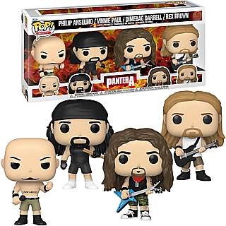 Heavy Metal Music Collectibles - Pantera 4 Piece POP! Rocks Vinyl Figures Set