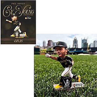 Major League Baseball Collectibles -  Pittsburgh Pirates Paul Skenes Cy Young Bobblehead April 18, 2026 Stadium Give Away by FOCO