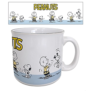 Peanuts Charlie Brown and Snoopy Dance 20 Oz. Ceramic Camper Mug