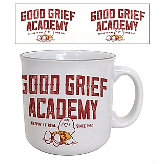 Peanuts Good Grief Academy 20 Oz. Ceramic Camper Mug