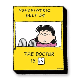 Snoopy and Peanuts Collectibles - Lucy Psychiatric Help Chunky  Magnet