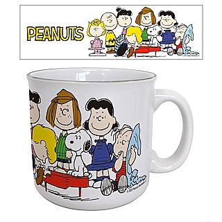 Peanuts Gang Gathering at Piano 20 Oz. Ceramic Camper Mug