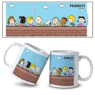 Peanuts Walnuts Gathering at the Wall 11 Oz. Ceramic Mug