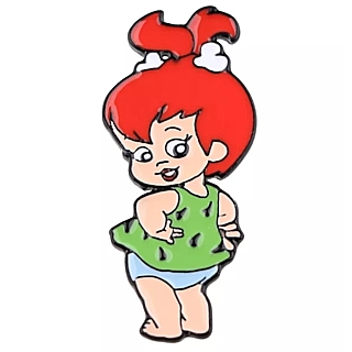 Cartoon Collectibles - Pebbles Flintstone Metal Enamel Pin