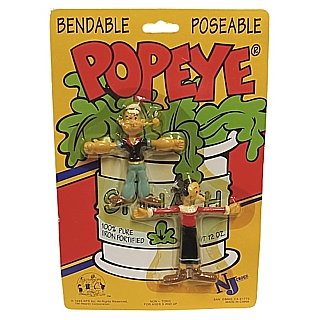 Popeye Collectibles - Popeye and Olive Oyl Bendy Set