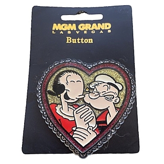Popeye Collectibles - Popeye and Olive Oyl Heart Pin