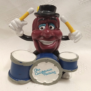 California Raisin Drummer PVC Figure