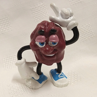 California Raisin Figures - LARGER Justin X Grape PVC Figure