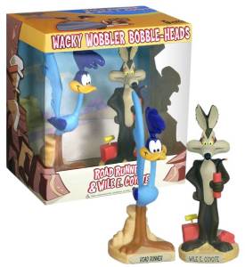 Looney Tunes Collectibles - Road Runner and Wile E Coyote Bobble Head Doll Nodder Set