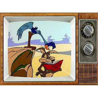 Television Character Collectibles - Looney Tunes Road Runner and Coyote Metal TV Magnet