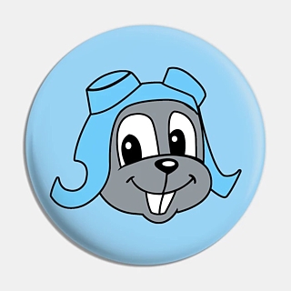 Rocky & Bullwinkle Collectibles - Rocket J. Squirrel Pinback Button