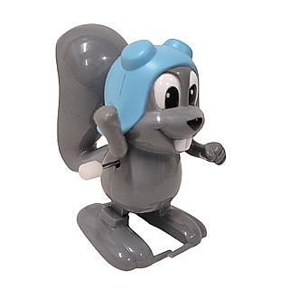 Rocky & Bullwinkle Collectibles - Rocky Squirrel White Knob Windup Walker