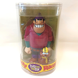 Hanna Barbera Collectibles - Wacky Races Rufus Ruffcutt and Sawtooth Vinyl Figure Buzzwagon