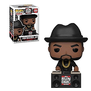 Rap Music Collectibles - Jason Mizell Jam Master Jay Run DMC Hip Hop POP! Rocks Vinyl 201 Plastic Figure