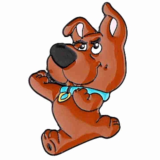 Scooby-Doo Collectibles - Hanna Barbera's Scrappy-Doo Metal Enamel Lapel Pin or Tie Tack