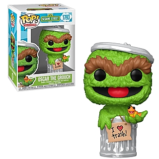 Sesame Street Collectibles - Oscar the Grouch with Slimey the Worm POP! Television Vinyl FIgure 1793