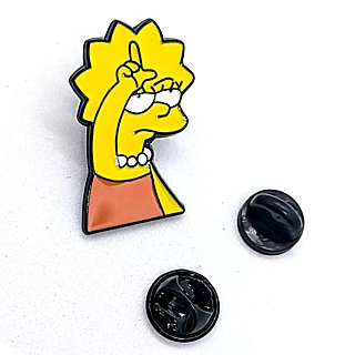 The Simpsons Lisa L is for Losers Enamel Pin / Tie Tack