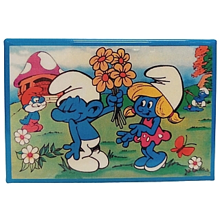 Television Cartoon Character Collectibles - The Smurfs Metal Magnet