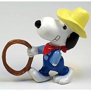 Snoopy and Peanuts Collectibles - Snoopy Cowboy PVC