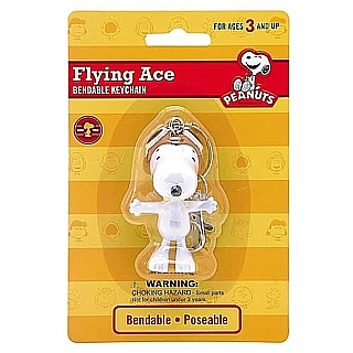 Snoopy and Peanuts Collectibles - Snoopy Flying Ace Bendy Keychain