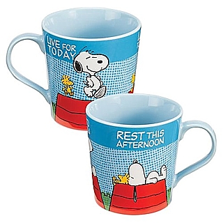 Snoopy and Peanuts Collectibles - Snoopy Mug Live for Today Rest this afternoon cermic mug