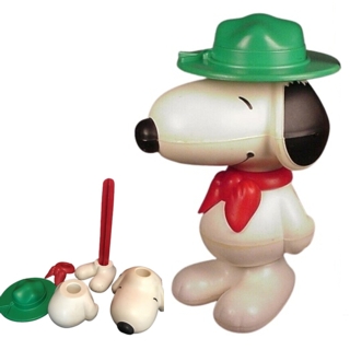 Snoopy and Peanuts Collectibles - Snoopy Beagle Scout Figural Puzzle Stacking Toy