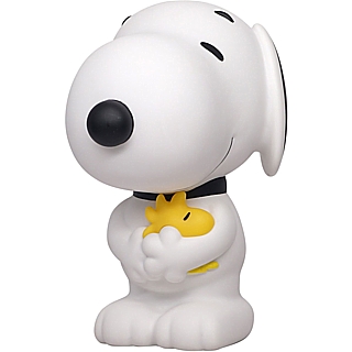 Peanuts Collectibles - Snoopy Holding Woodstock PVC Bank by Monogram